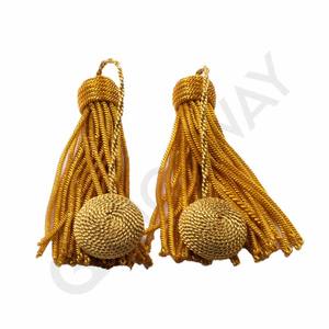 Vente en gros personnalisé tout design et couleur français métallique fantaisie lingot gland antique vintage vêtement utilisé à la main taille personnalisée - Product Image 2