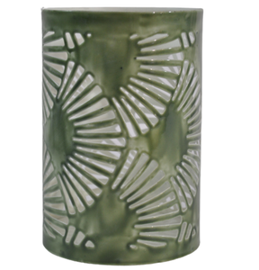 GREEN <b>TEALIGHT</b> HOLDER RESIN METAL VOTIVE T-LIGHT HOLDER HIGH QUALITY CHRISTMAS DECORATION CANDLE HOLDER - Product Image 1