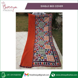 Commande personnalisée disponible couverture de lit simple en coton de qualité brodé à la main motif géométrique classique taille adulte non jetable maison - Product Image 3