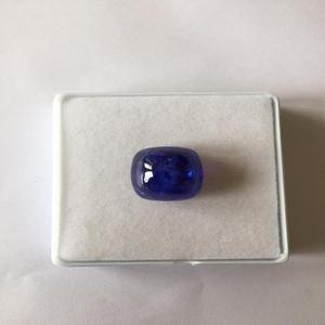 พลอยแทนซาไนต์ธรรมชาติ เกรด AAA รับรองโดย IGI ทรงคุชชั่น ตัดเจียระไน สีน้ำเงิน ขนาด 12x14 มม. น้ำหนัก 12.10 กะรัต - Product Image 3