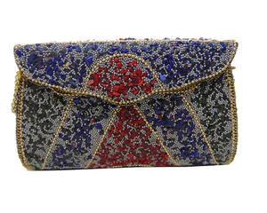 Nouveau style de sac à main de soirée de luxe élégant en pierres multicolores, pochette pour femme, sac à main élégant, classique, tendance, OEM - Product Image 1