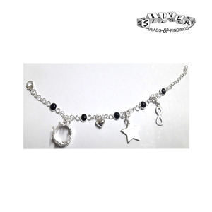 Original Sterling <b>Silver</b> Removable <b>Charm</b> <b>Bracelet</b> Wholesale - Product Image 1
