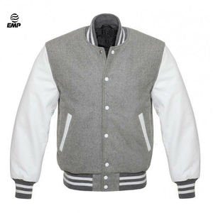 Veste universitaire unisexe de haute qualité nouveau Style Streetwear couleur unie vêtements d'hiver tissu léger fabricant de broderie - Product Image 5