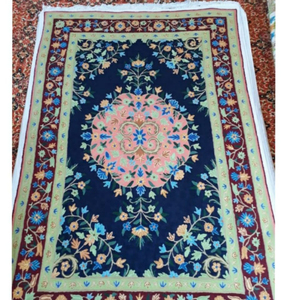 Tapis faits à la main en laine du Cachemire de haute qualité tapis multicolore classique pour la maison et la prière utiliser la chambre des enfants - Product Image 1
