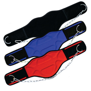 Fitness Dip Belt with Chain for Weightlifting, Pullups, Powerlifting and Bodybuilding Workouts, Long Heavy Duty Steel - Product Image 1