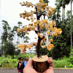 Árbol de Cristal de Aventurina Amarilla Natural con 300 Cuentas, Bonsái de Piedras Preciosas Hecho a Mano, Reiki, Feng Shui, Decoración para el Hogar y la Oficina, Árbol de Regalo - Product Image 3