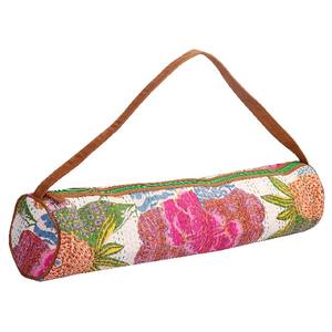 Handicraft Cotton Waterproof Yoga <b>Mat</b> Bag Light Weight Boho Yoga <b>Mat</b> Bag Gym Carrier With Shoulder Strap - Product Image 2