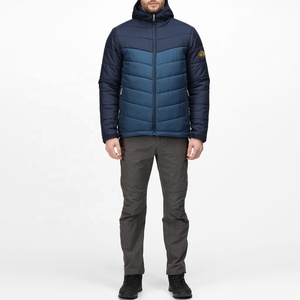 Blouson à bulles bleu pour hommes, coupe-vent, bleu, à capuche, hiver, - Product Image 3