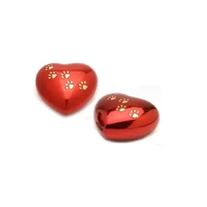 Urna de cremación de corazón personalizada para adultos, urna de cremación de cenizas funerarias con diseño impreso de piedra, gran oferta - Product Image 1