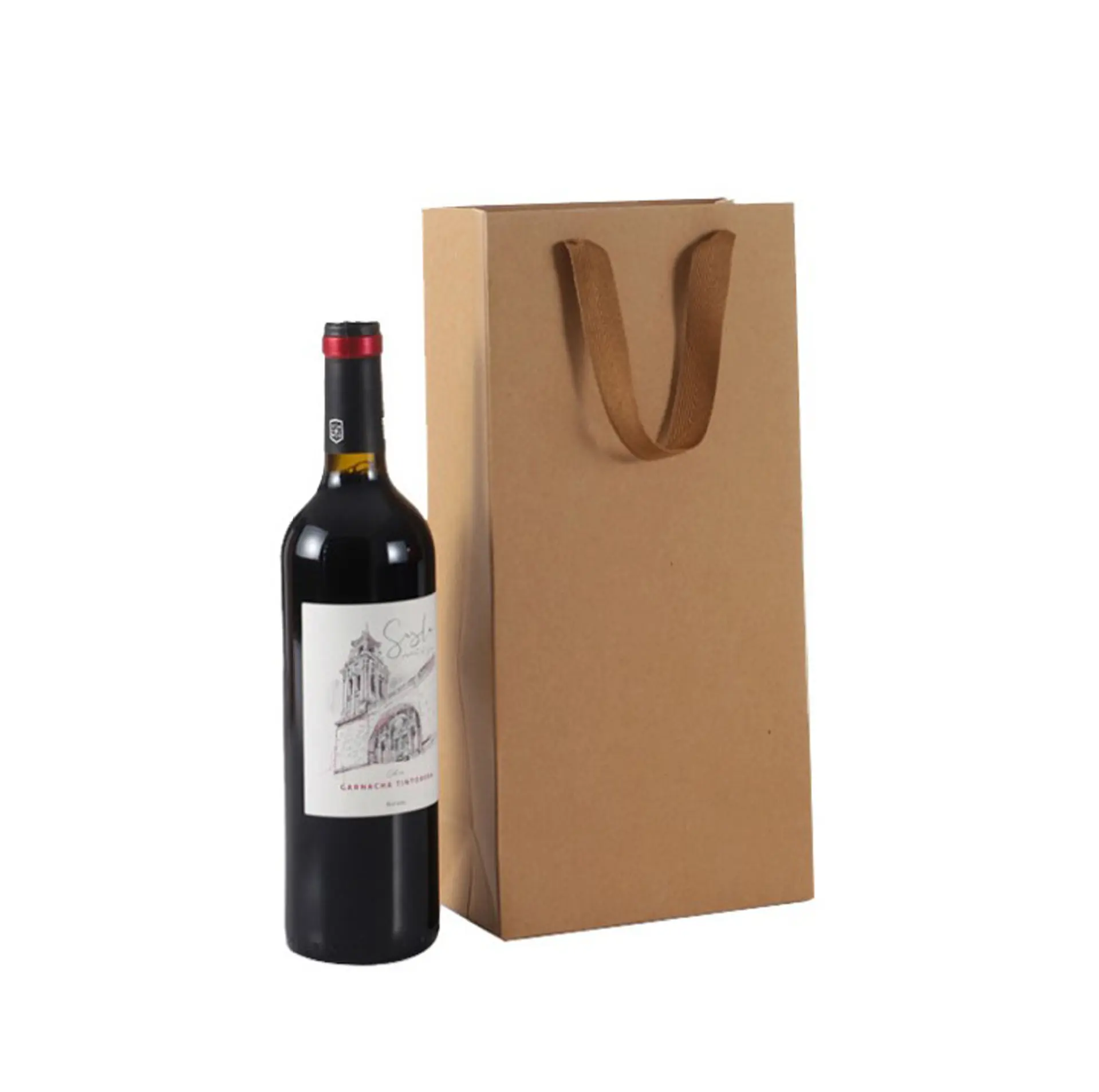 Atacado/personalizado impressão garrafa de vinho de papel de presente, único saco de garrafa de vinho, dupla garrafa de vinho saco de presente