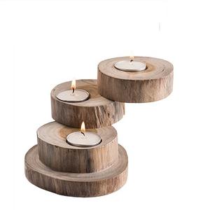 La mejor madera con 3 sostenedor de vela otra vela titulares de encargo creativa vela mejor producto decorativo - Product Image 1