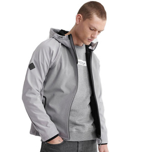 Casual Winter Streetwear Rain <b>Jacket</b> Front <b>Letter</b> Pattern Hooded Design Durable Canvas Anti-Bacterial Protection Comfortable - Product Image 3