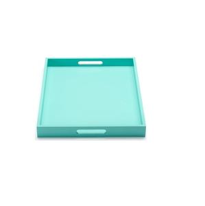 Produit chaud de plateau de thé de laque de conception moderne faite à la main pour le plateau en bois de rectangle de vaisselle avec adapté aux besoins du client - Product Image 2