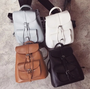 2020 new fashion girls <b>Backpack</b> bag genuine Leather college <b>Ladies</b> Shoulder bag high quality custom logo - Product Image 3