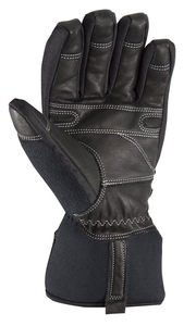 Guantes de cuero de vaca Guantes de invierno de Palma de cuero negro con inserto impermeable Guantes de seguridad en el trabajo - Product Image 2