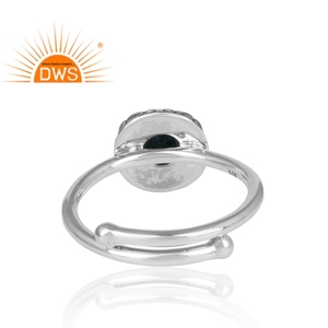 Anillo de Turquesa de Arizona, Joyería al por Mayor, Diseño Antiguo Indio, Plata Pura 925, Anillo Hecho a Mano - Product Image 4