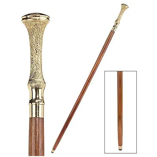 Деревянная ручка-трость для пожилых людей из твердой латуни, универсальные африканские трости, деревянные роскошные деревянные резная трость