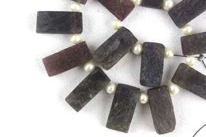 ของแท้คุณภาพ21ชิ้นธรรมชาติ Spectolite พลอยรูปทรงสี่เหลี่ยมผืนผ้าหยาบขายส่งเครื่องประดับทำหิน Manucrack - Product Image 2