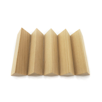 Jouet en bois 3D GD Fun 2018, blocs de prisme triangulaire équilatéral en bois brut 25*25*75mm, blocs de bois non finis, blocs de bois