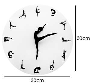 Mejor Vendedor 3D acrílico decorativo <span class=keywords><strong>de</strong></span> la pared <span class=keywords><strong>de</strong></span> <span class=keywords><strong>ballet</strong></span> reloj diy con adhesivo para la habitación - Product Image 5