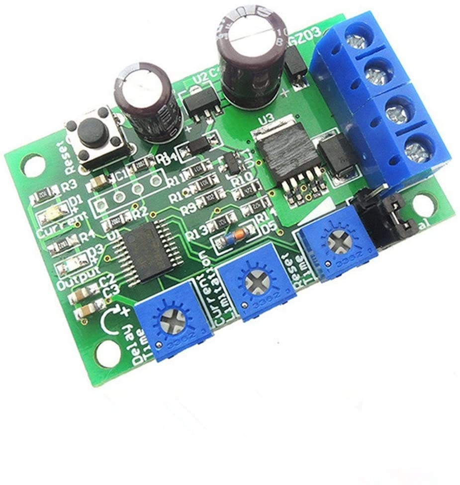 Taidacent 6V12V24V 10A Overload Projection Module Surge Overcurrent Protector Switch DC Motor Adjustable Current Limit Switch