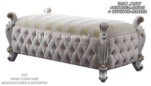 Ensemble de meubles de chambre à coucher modernes, blanc antique, 5 pièces, style traditionnel français - Product Image 3