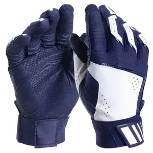 Gants de batte de Baseball en PU, tennis souples et durables pour entraînement, en cuir et de haute qualité et bon marché, 7 pièces