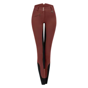Mallas elásticas de 4 vías para montar a caballo para mujer, calzas de asiento completo con silicona - Product Image 1