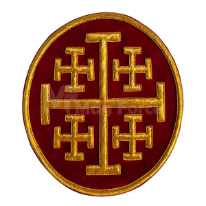 Insignia bordada a mano al por mayor insignia bordada hecha a mano de alta calidad para Christian - Product Image 1