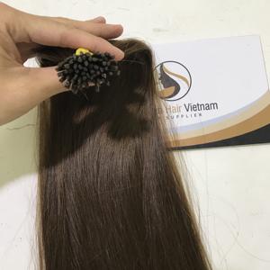 Vente en gros, Extensions de cheveux humains Remy lisses, Super Double os, kératine, couleur #4 - Product Image 5