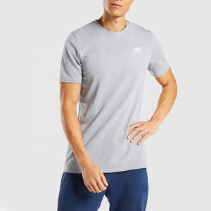 เสื้อยืดผ้าคอตตอนผสมโพลีเอสเตอร์เสื้อยืดพิมพ์ลายแห้งเร็วผลิตจากโรงงาน - Product Image 1