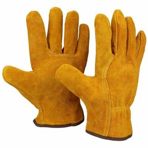 Soldador de guantes de cuero de vaca de fuego contra calor y seguridad de protección guantes de soldadura para tig y mig guantes de soldadura precio barato - Product Image 4