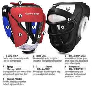 Venta al por mayor Venta directa de fábrica Protector de cabeza Impresión Boxeo Protector de cabeza de boxeo para venta en línea - Product Image 6