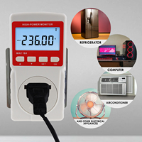 Analyseur de consommation électrique numérique LCD, testeur de tension, prise électrique, consommation élevée