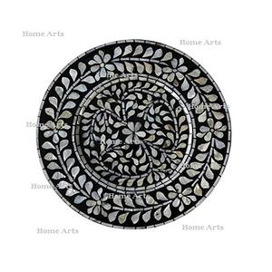 Plaque de chargeur nacre dernière conception avec plaque d'exposition de forme ronde de la plus haute qualité sous plaque par home arts - Product Image 3