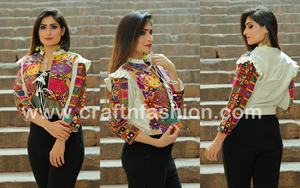 Chaqueta de algodón vintage Kutch y Banjara india bordada para invierno, talla grande, corte ajustado, tipo bomber, lista para usar. - Product Image 2