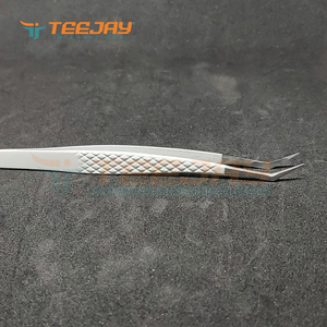ปากคีบ Seagull รัสเซียแบบผงเคลือบสีขาวหม่น,อุปกรณ์แยกขนตาเหมาะสำหรับการแยกและเก็บขนตา - Product Image 4