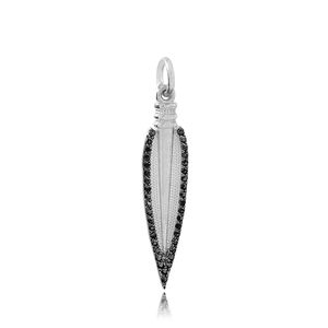 Colgante de Plata de Ley 925 con circón negro, joyería con diseño de lanza, hecha a mano, turco - Product Image 5