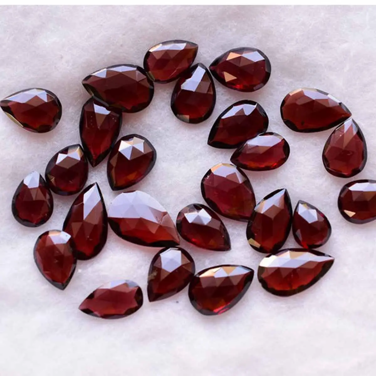 Piedra preciosa Natural de 6x9mm, piedra preciosa roja de corte de pera, sin fuego, moissanita, ámbar natural, moldavita l