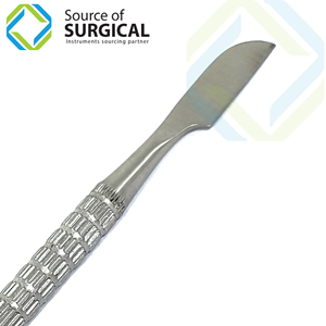 Pousse-cuticules et éliminateur de callosités professionnel de haute qualité en acier inoxydable double extrémité pour soins des pieds - Product Image 2