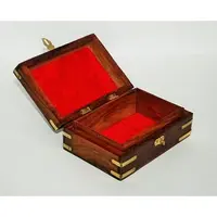 लकड़ी पर नक्काशी, लाल शीशम सजावटी गहने बॉक्स, CHMN524