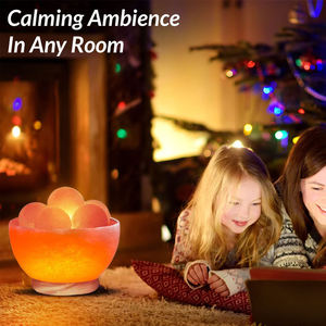 IMPEX PAKISTAN Himalayan Salt Fire Bowl Lampe Bonne Qualité Sculpté Artisanat Naturel pour La Décoration Intérieure Prix Raisonnable - Product Image 3