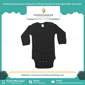 Mameluco personalizado 100% algodón para bebé, gran oferta, mono de manga completa, mameluco de algodón para bebé recién nacido para niñas y niños, Unisex - Product Image 3