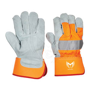 Gants de sécurité en cuir de vachette robustes, imperméables, antidérapants, anti-chocs, légers, confortables, pour un usage quotidien, gants de travail - Product Image 2