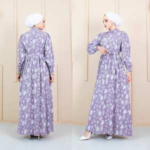 Nouvelle saison robes modestes islamiques pour femmes Abaya caftan tunique Kimono Hijab en soie ethnique dubaï arabe mode musulmane qualité turque - Product Image 5