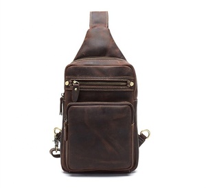 Mochila de Cuero Crazy Horse de Piel de Vaca Genuina Personalizada al por Mayor Directo de Fábrica, Unisex, Cuero de Grano Completo, Marca Personalizada - Product Image 1