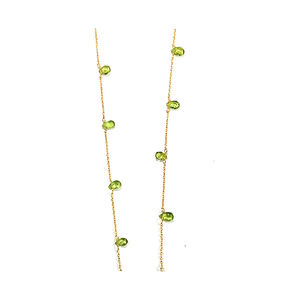 Vendedor indio Proveedor de joyería de moda a granel Linda forma de mariposa Cadena Cuentas Gotas Collares para regalos - Product Image 1