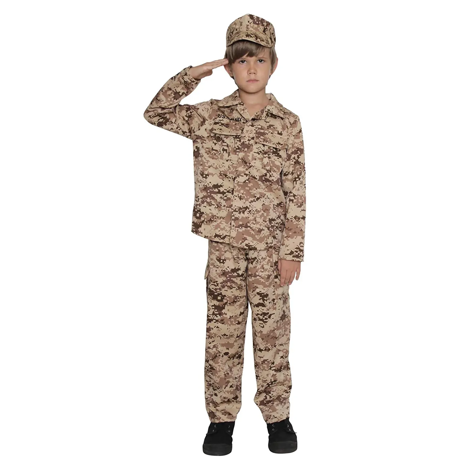 Pakaian Tentara untuk Anak Laki-laki, Kostum Militer untuk Anak-anak, Kostum Tentara Anak Laki-laki