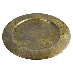 Offre Spéciale Chargeur Plaques En Cuivre Antique Finition Dîner Chargeurs Plateau de Service Rond Plaque En Métal Plateau de Service - Product Image 2