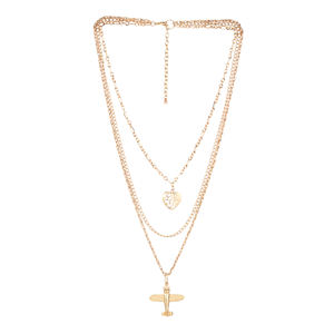 2024 recién llegado de alta calidad chapado en oro multicapa estrella moneda barra declaración cuentas perla flor forma elegante diseño de joyería - Product Image 1